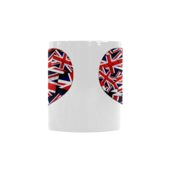 Union Jack British UK Flag Heart Custom Morphing Mug