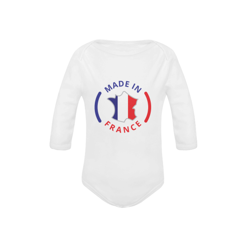 Made In France Baby Powder Organic Long Sleeve One Piece (Model T27)