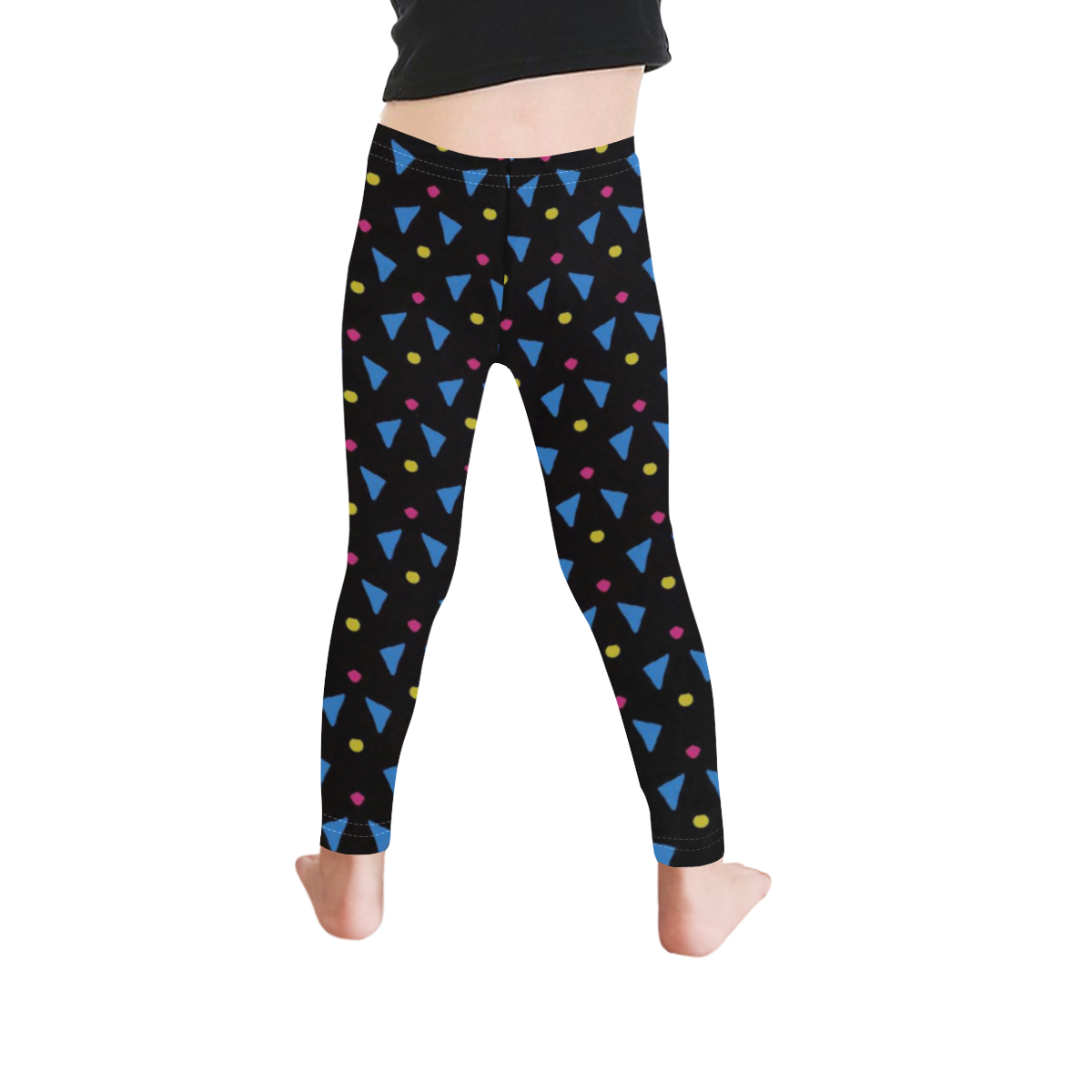 Funny Doodle Pattern 2A by JamColors Kid's Ankle Length Leggings (Model L06)
