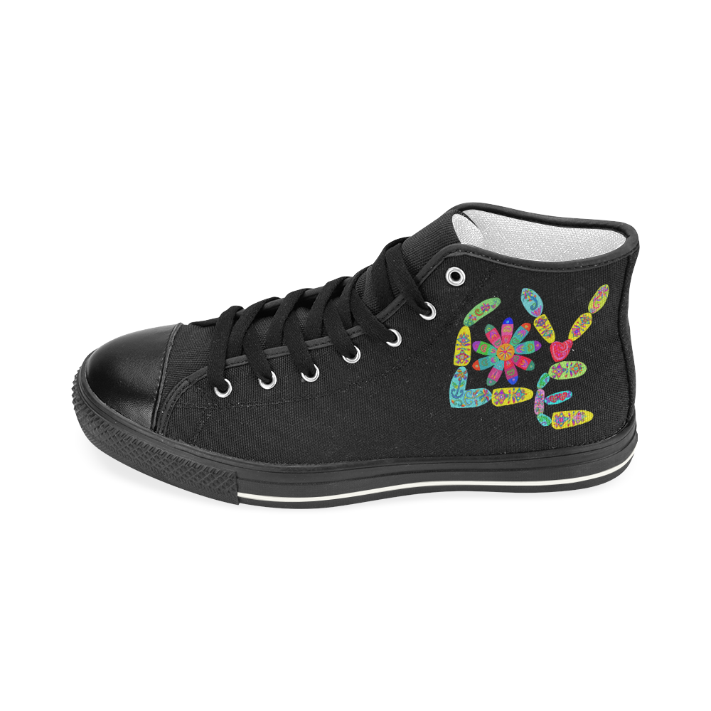 Love sneakers Women's Classic High Top Canvas Shoes (Model 017)