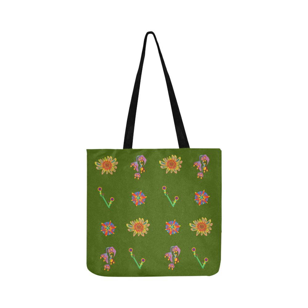 Super Tropical Floral 3 Reusable Shopping Bag Model 1660 (Two sides)