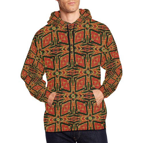 geometric doodle 2 All Over Print Hoodie for Men/Large Size (USA Size) (Model H13)