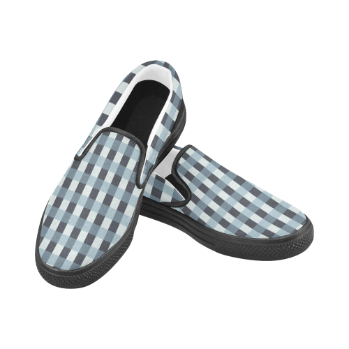 Plaid Planet Men's Slip-on Canvas Shoes (Model 019)