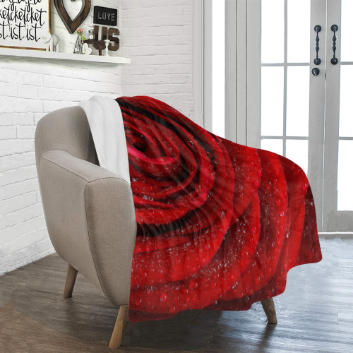 Red rosa Ultra-Soft Micro Fleece Blanket 40"x50"