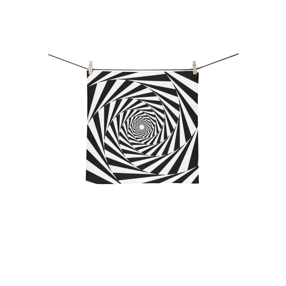 Spiral Square Towel 13“x13”