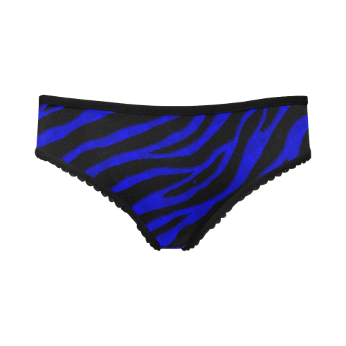 Ripped SpaceTime Stripes - Blue Women's All Over Print Girl Briefs (Model L14)