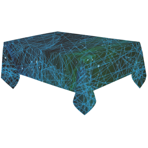 System Network Connection Cotton Linen Tablecloth 60"x120"