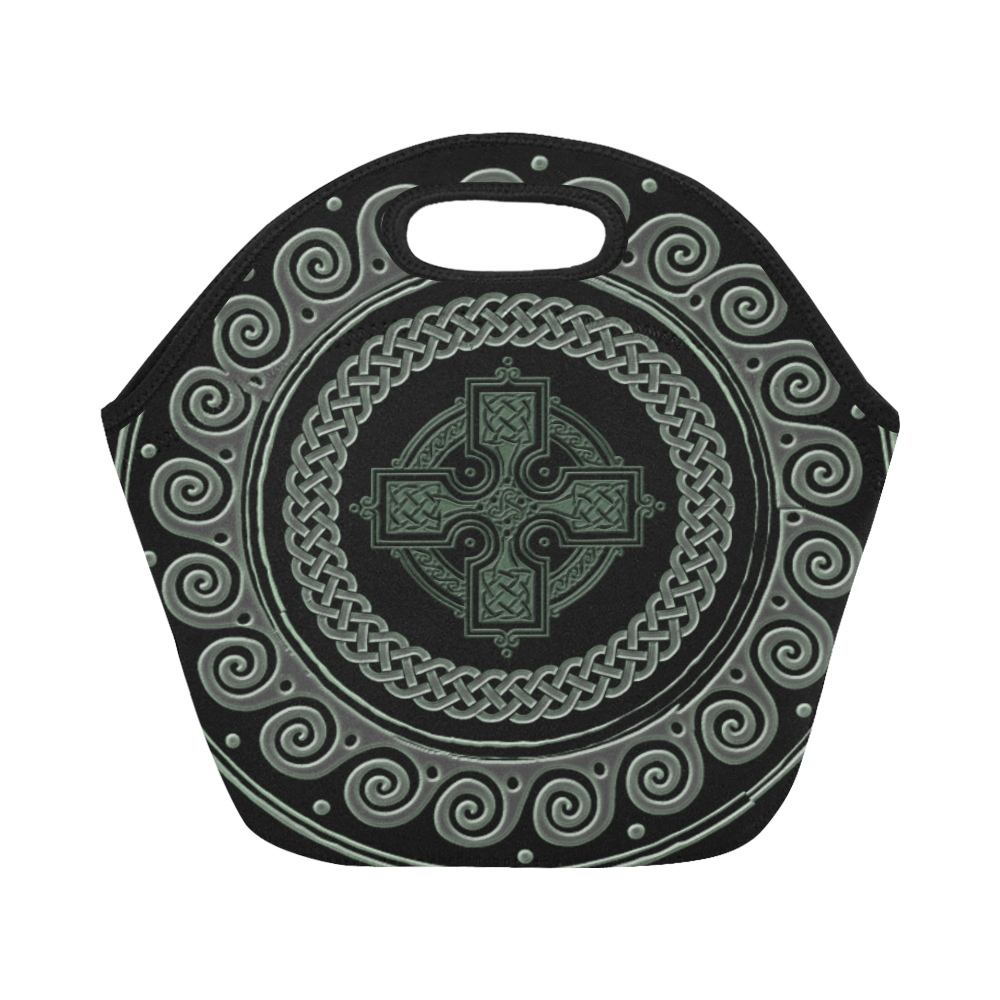 Awesome Celtic Cross Neoprene Lunch Bag/Small (Model 1669)