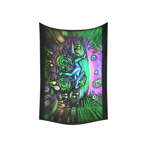 PsycycLE Backdrop Cotton Linen Wall Tapestry 60"x 40"