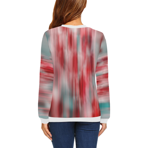 Flowers All Over Print Crewneck Sweatshirt for Women (Model H18)