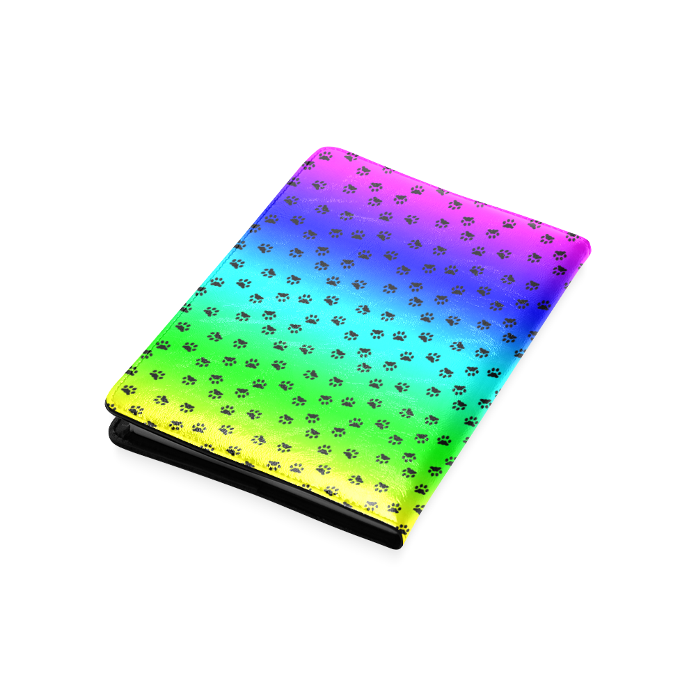 rainbow with black paws Custom NoteBook A5