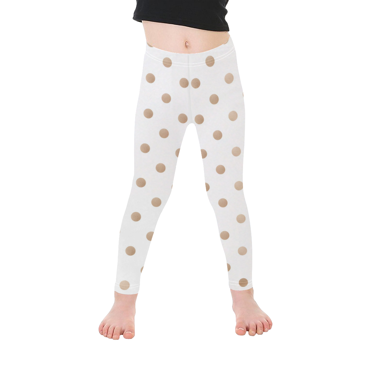 Polka Dots Kid's Ankle Length Leggings (Model L06)