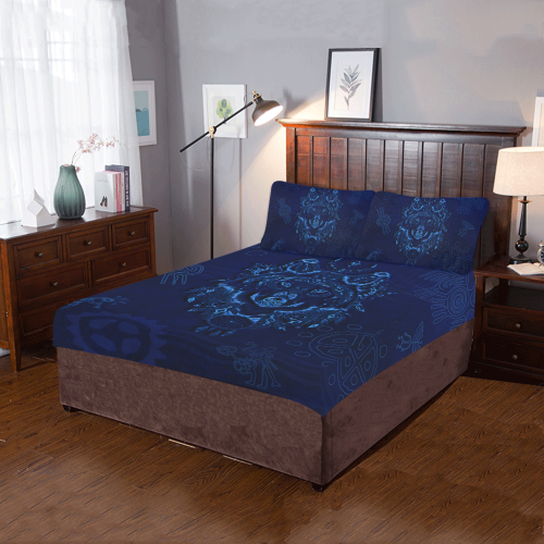 Blue Wolf 3-Piece Bedding Set