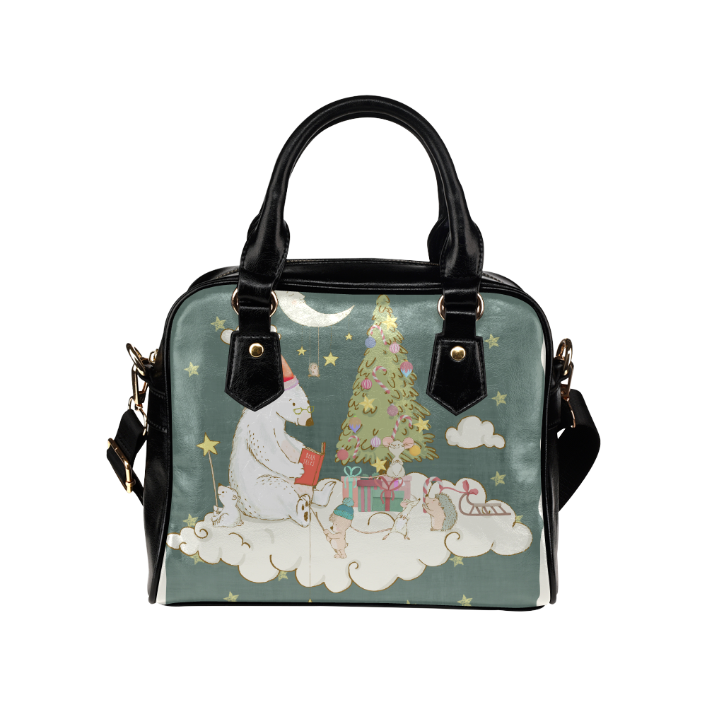 Cute Christmas Dreams Shoulder Handbag (Model 1634)