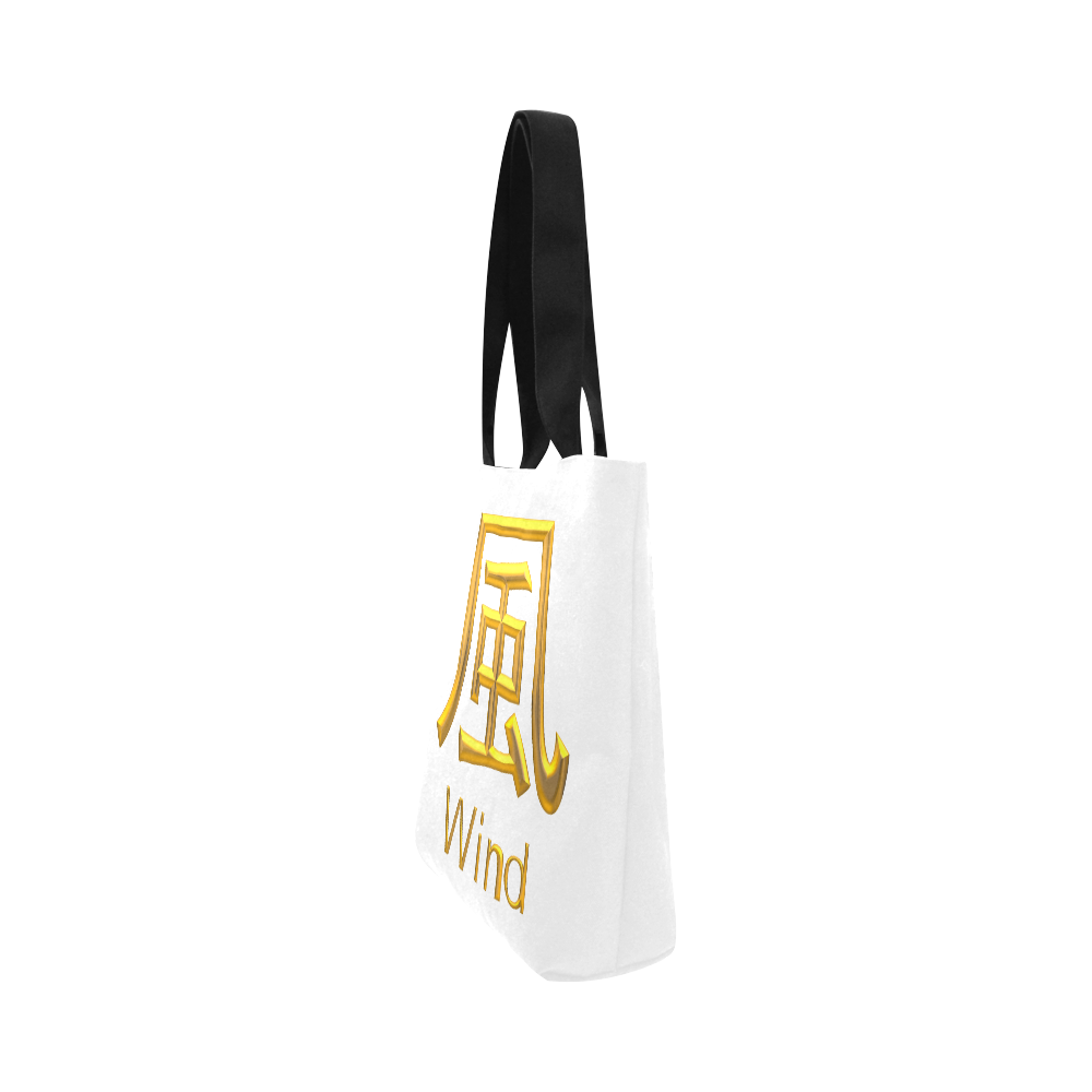c-Golden Asian Symbol for Wind Canvas Tote Bag (Model 1657)