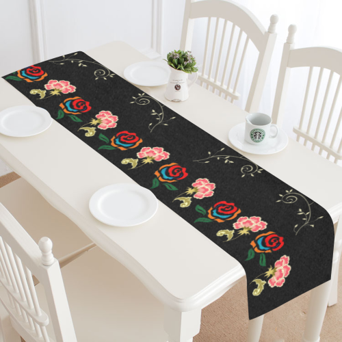 Armenian tricolor roses Table Runner 14x72 inch