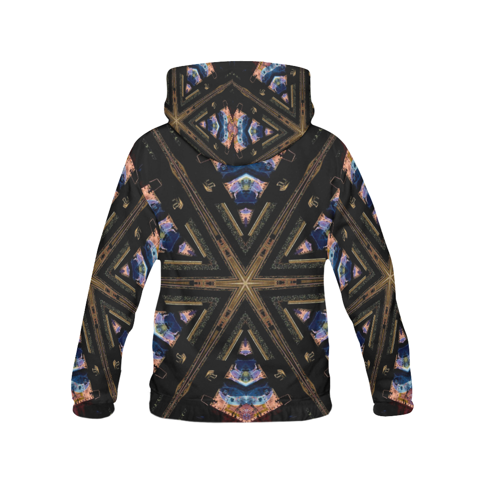 Industrial Grunge 2 All Over Print Hoodie for Women (USA Size) (Model H13)