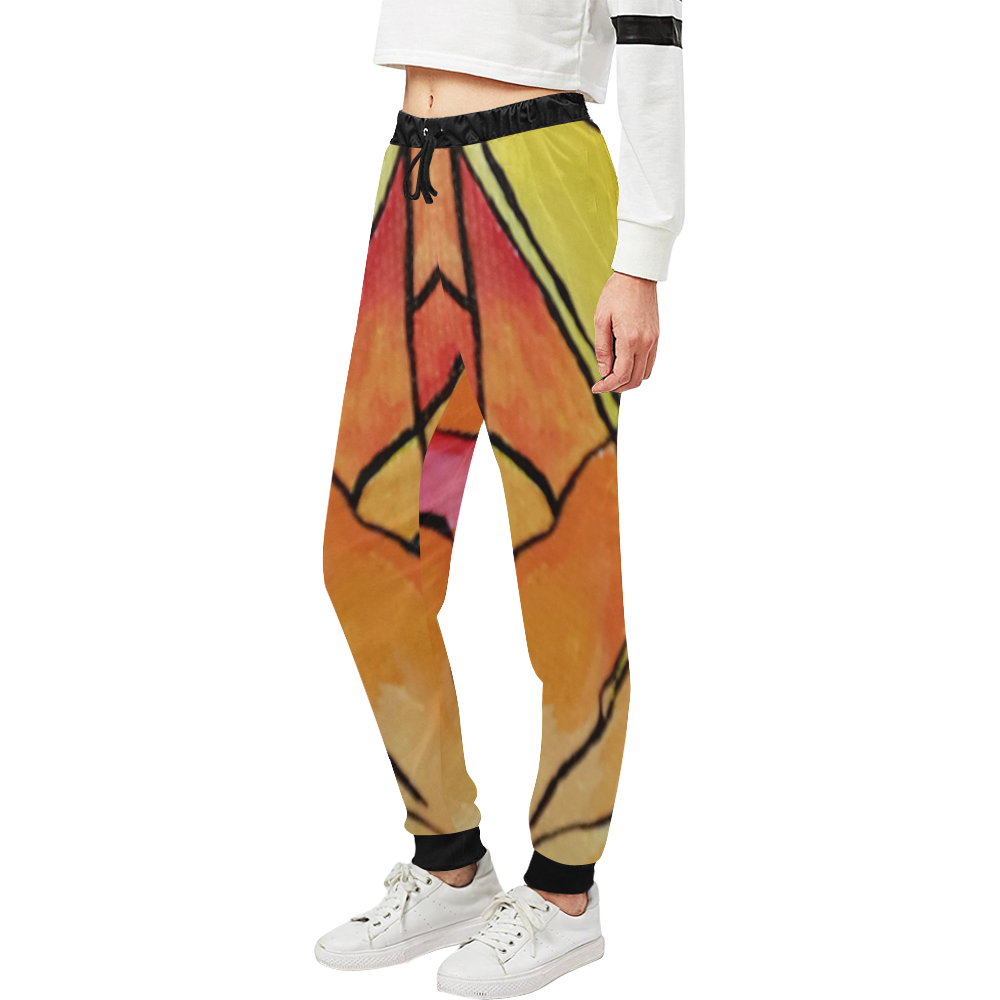 ABSTRACT Unisex All Over Print Sweatpants (Model L11)