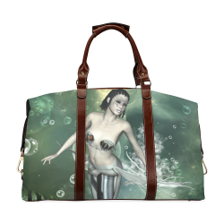 Awesome mermaid in the deep ocean Classic Travel Bag (Model 1643) Remake