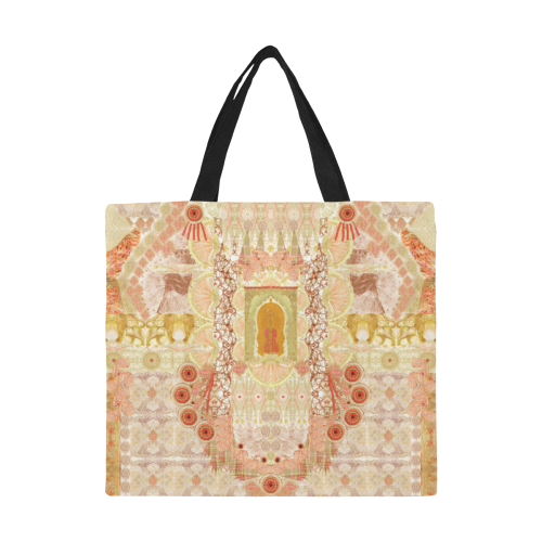 fiesta yellow All Over Print Canvas Tote Bag/Large (Model 1699)