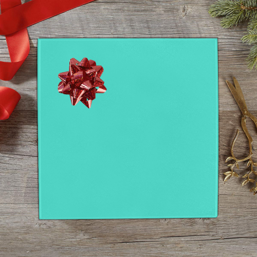 color turquoise Gift Wrapping Paper 58"x 23" (1 Roll)