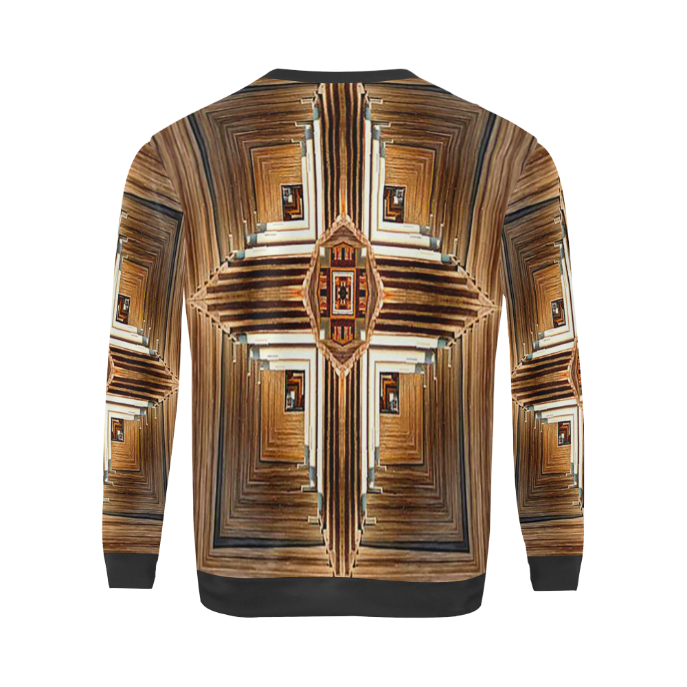 Emblem All Over Print Crewneck Sweatshirt for Men (Model H18)