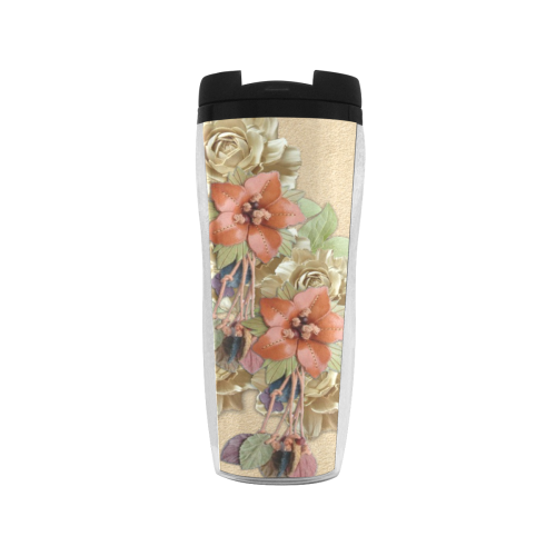 leather flowers Reusable Coffee Cup (11.8oz)