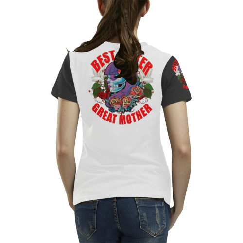 mother sister All Over Print T-Shirt for Women (USA Size) (Model T40)