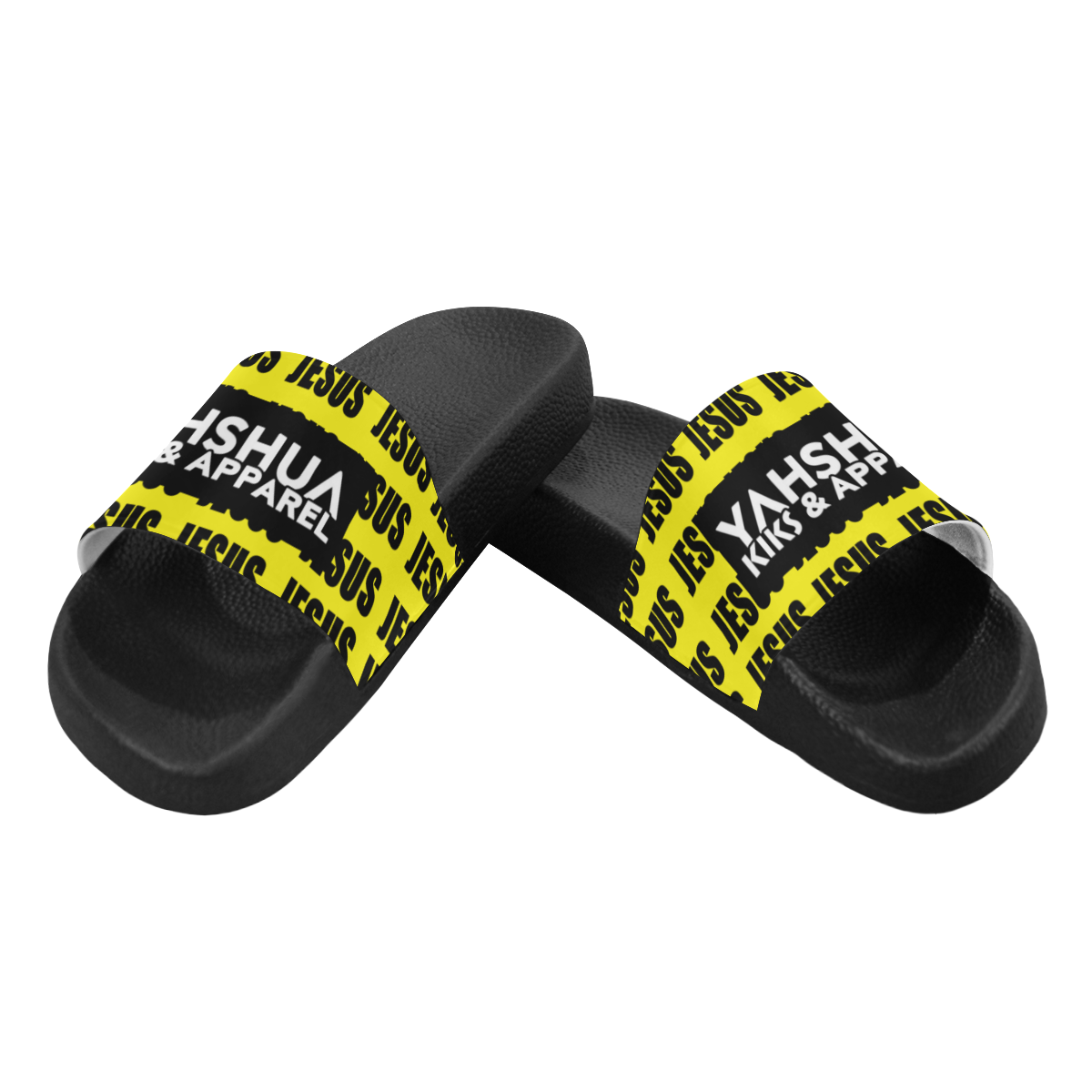 Jesus Slides (Yellow) Women's Slide Sandals (Model 057)