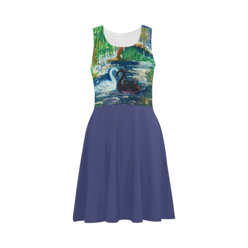 Swans in an Alcove Atalanta Sundress (Model D04)