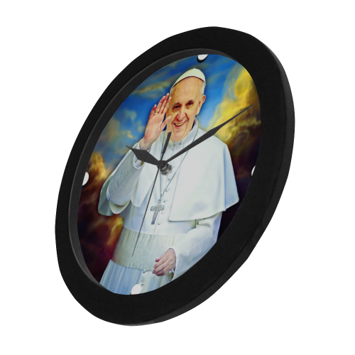 Pope Francis Circular Plastic Wall clock