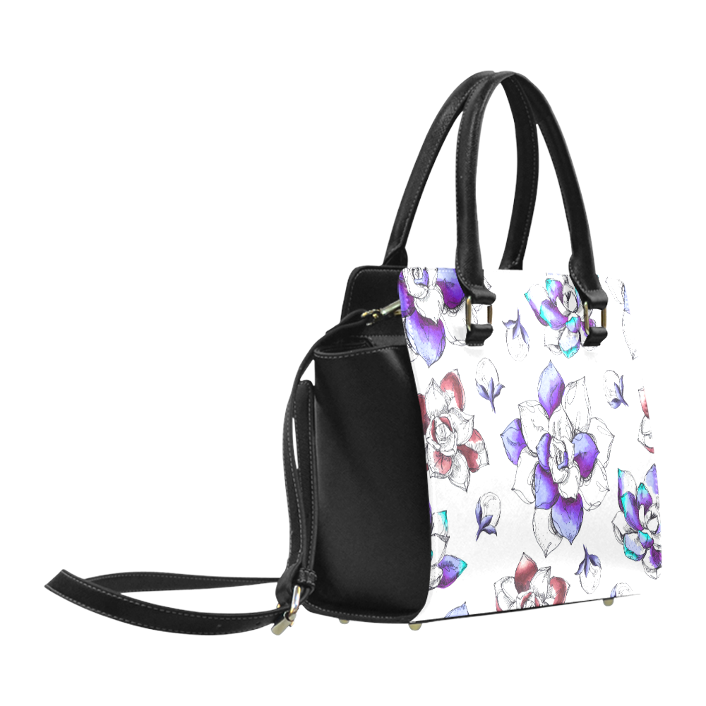 floral n Classic Shoulder Handbag (Model 1653)