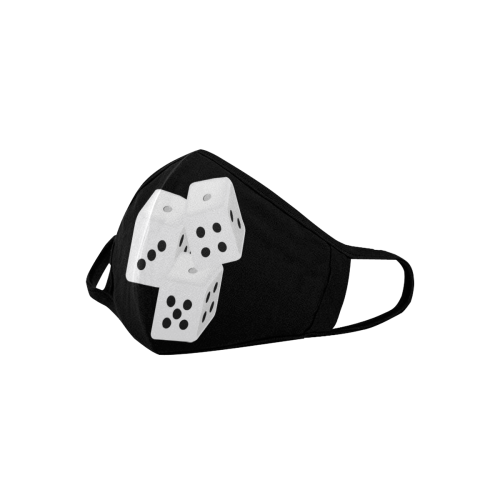 White Bunco Dices Mouth Mask