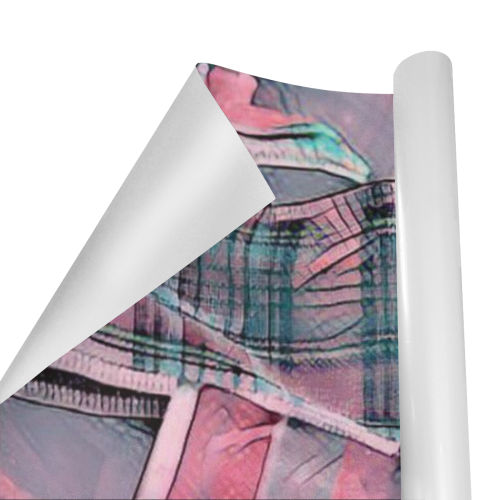 another modern moment, pink by FeelGood Gift Wrapping Paper 58"x 23" (5 Rolls)