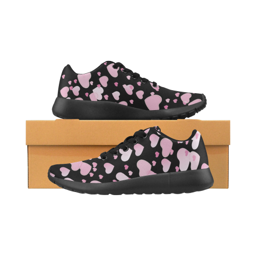 hearts black Women’s Running Shoes (Model 020)