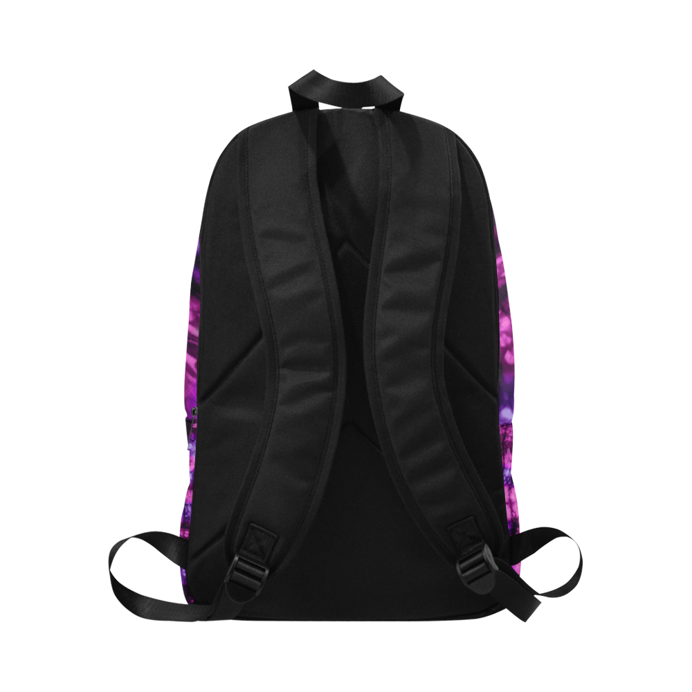 Pink N Purple Shibori Tie Dye Fabric Backpack for Adult (Model 1659)