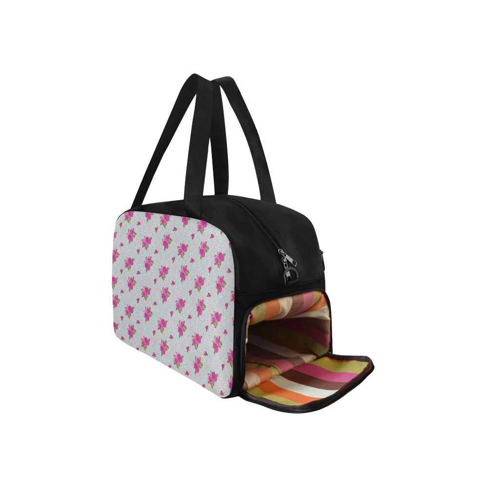 Roses and Pattern 1B by JamColors Fitness Handbag (Model 1671)