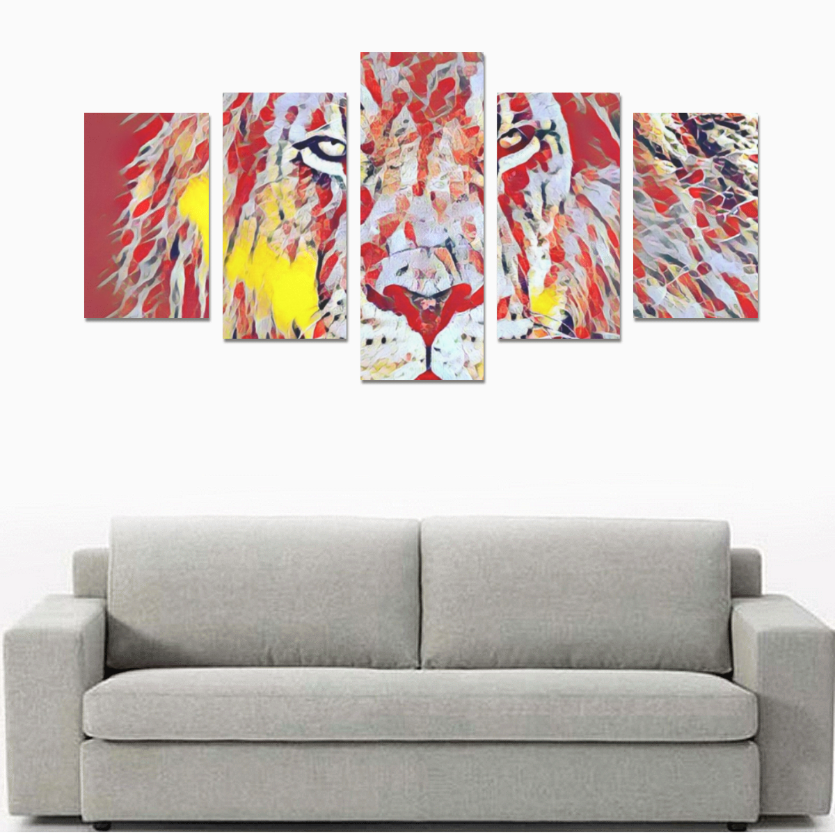 Lion of Judah Canvas Print Sets C (No Frame)