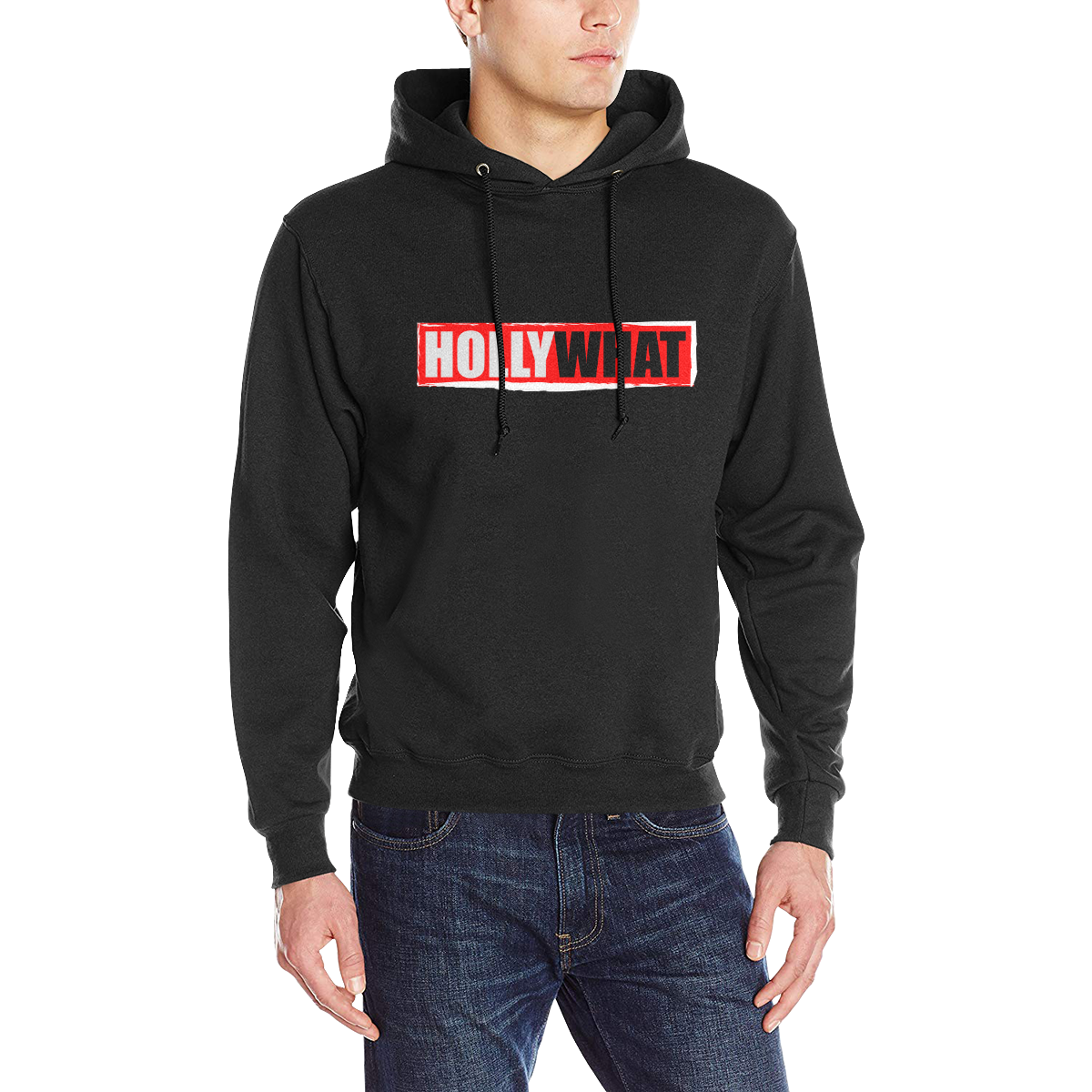 Hollywhat Men's Classic Hoodie (Model H17)