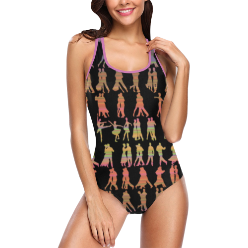 Dancers Vest One Piece Swimsuit (Model S04)