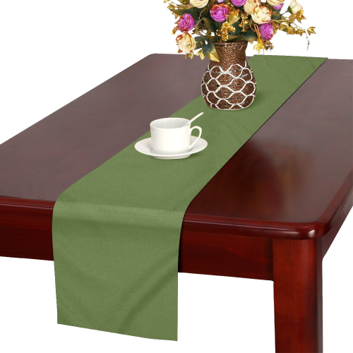 color dark olive green Table Runner 16x72 inch