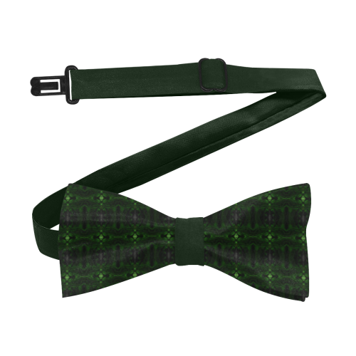 Dark Green Green Glass Kaleidoscope Custom Bow Tie