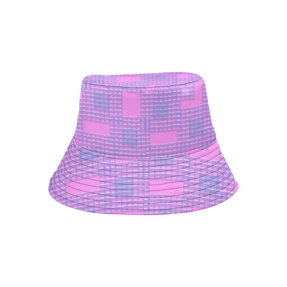 PINK GEOMETRY LADYLIKE All Over Print Bucket Hat