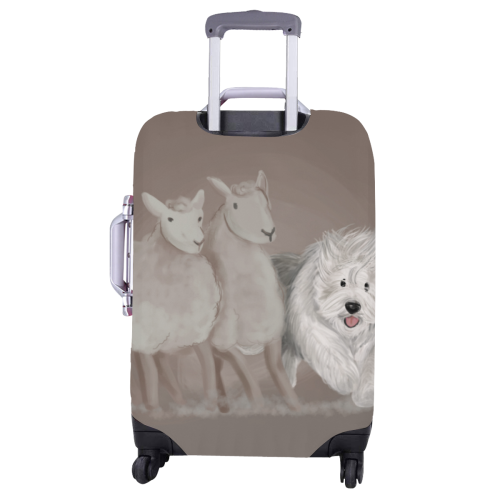 sheepdog-herding Luggage Cover/Large 26"-28"