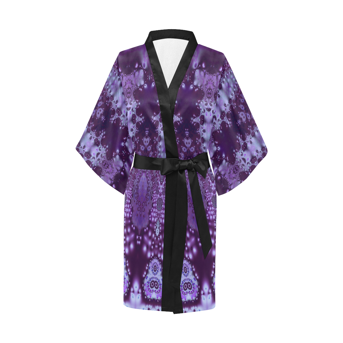 Purple On Ice Kimono Robe