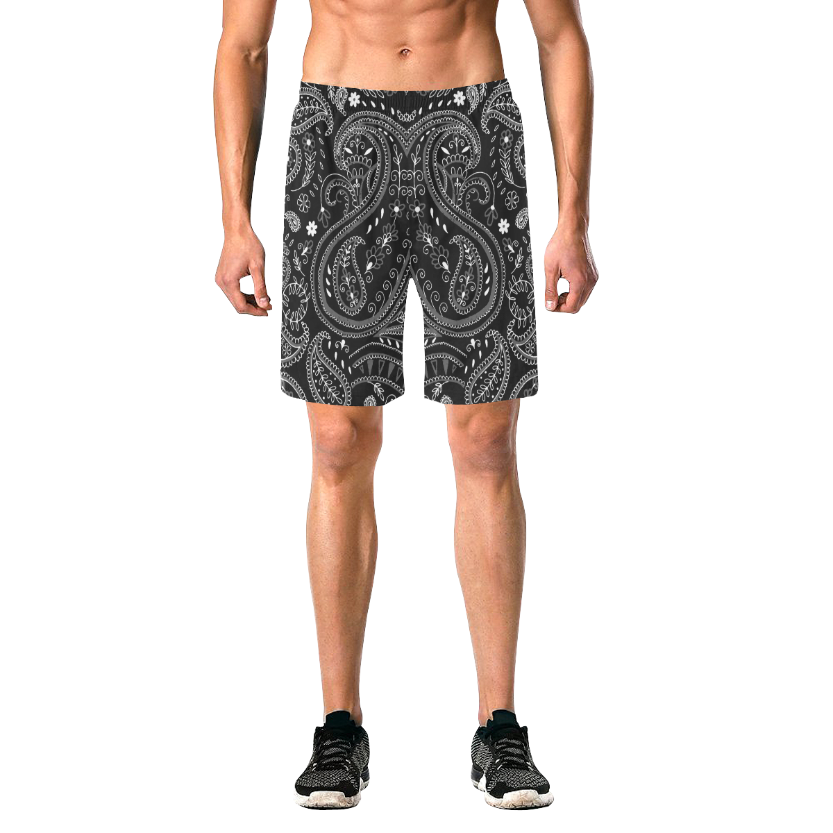 PAISLEY 7 Men's All Over Print Elastic Beach Shorts (Model L20)