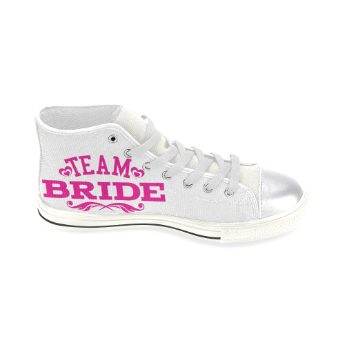 Team Bride Women's Classic High Top Canvas Shoes (Model 017)