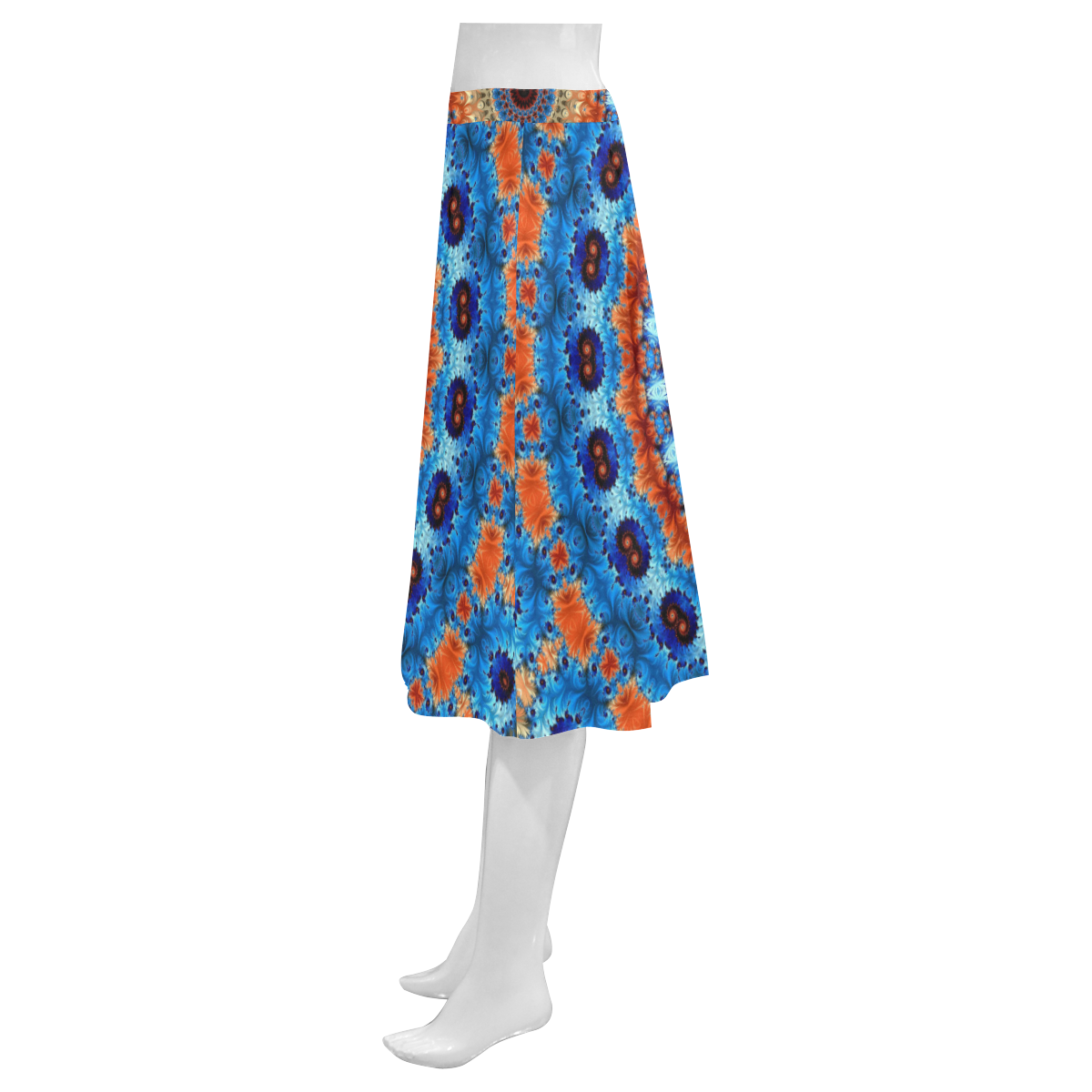 Kaleidoscope Mnemosyne Women's Crepe Skirt (Model D16)