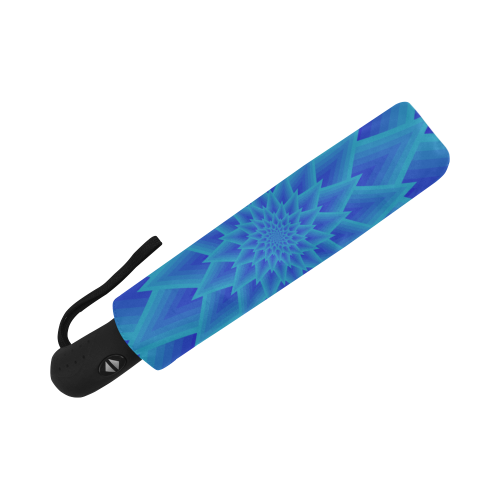 Royal blue night flower Auto-Foldable Umbrella (Model U04)