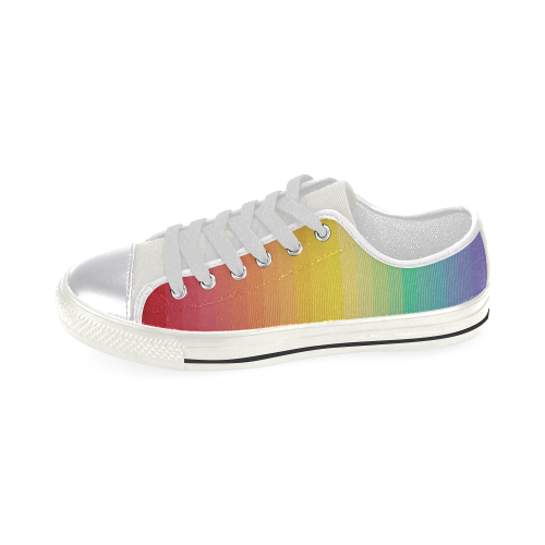 Rainbow Women's Classic Canvas Shoes (Model 018)